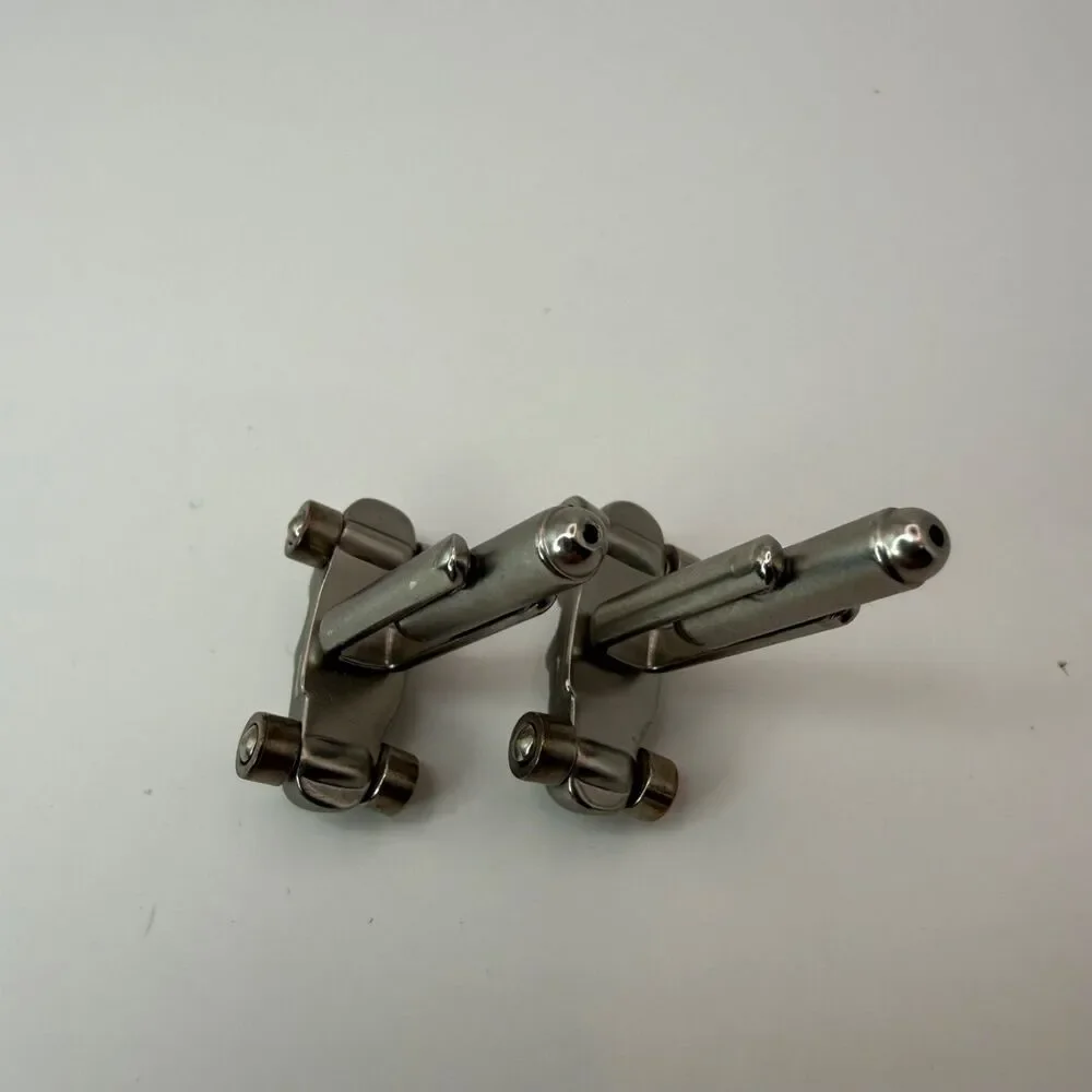 Lot 3 Mens Cufflinks British Isles Union Jack Race Indy Car Silver Tone Blue Red